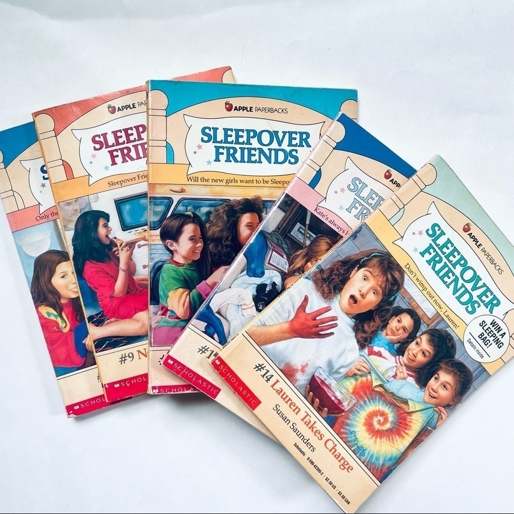 Vintage Sleepover Friends Susan Saunders Apple Paperbacks Softcover Books Lot